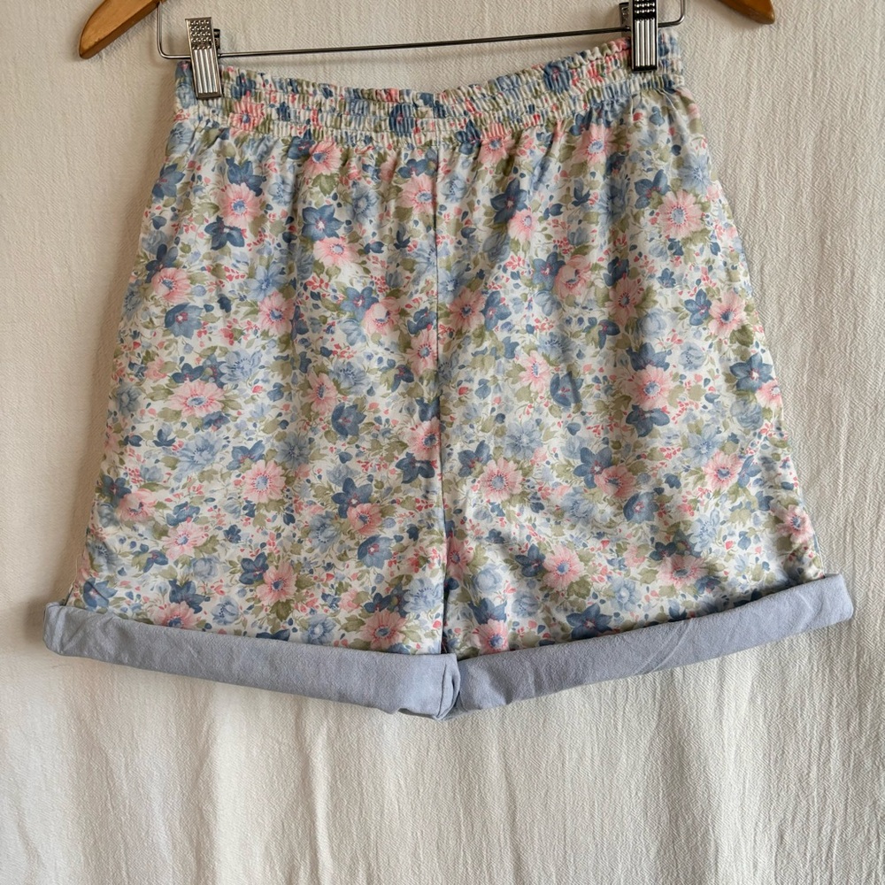 Vintage Talbots Pastel Floral Women's Reversible Shorts